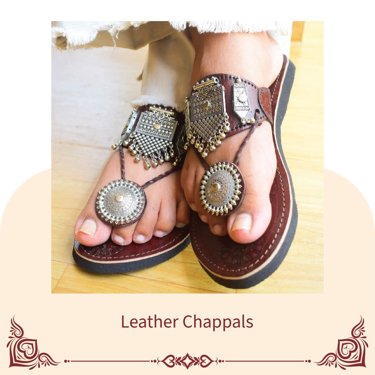 pure leather chappals for womens