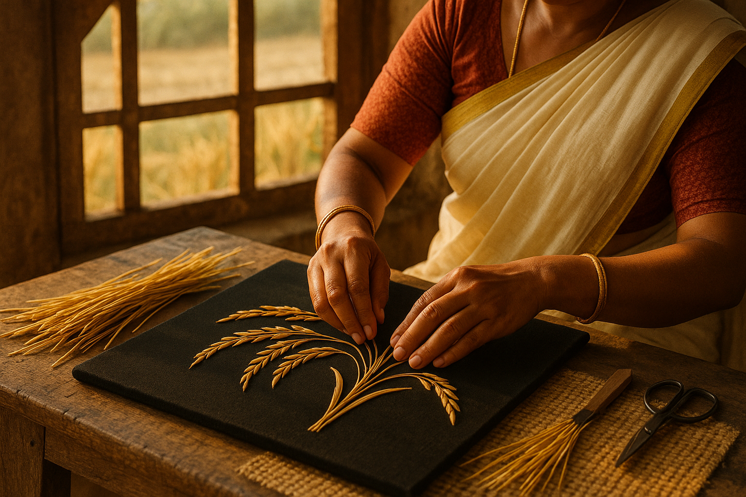 Where Art Begins After Harvest: Kerala’s Paddy Straw Tradition