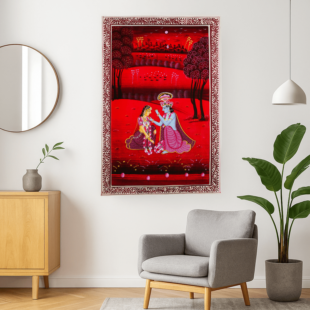 Ragini Paintings Guide - Traditional Indian Classical Art featuring Krishna and Radha