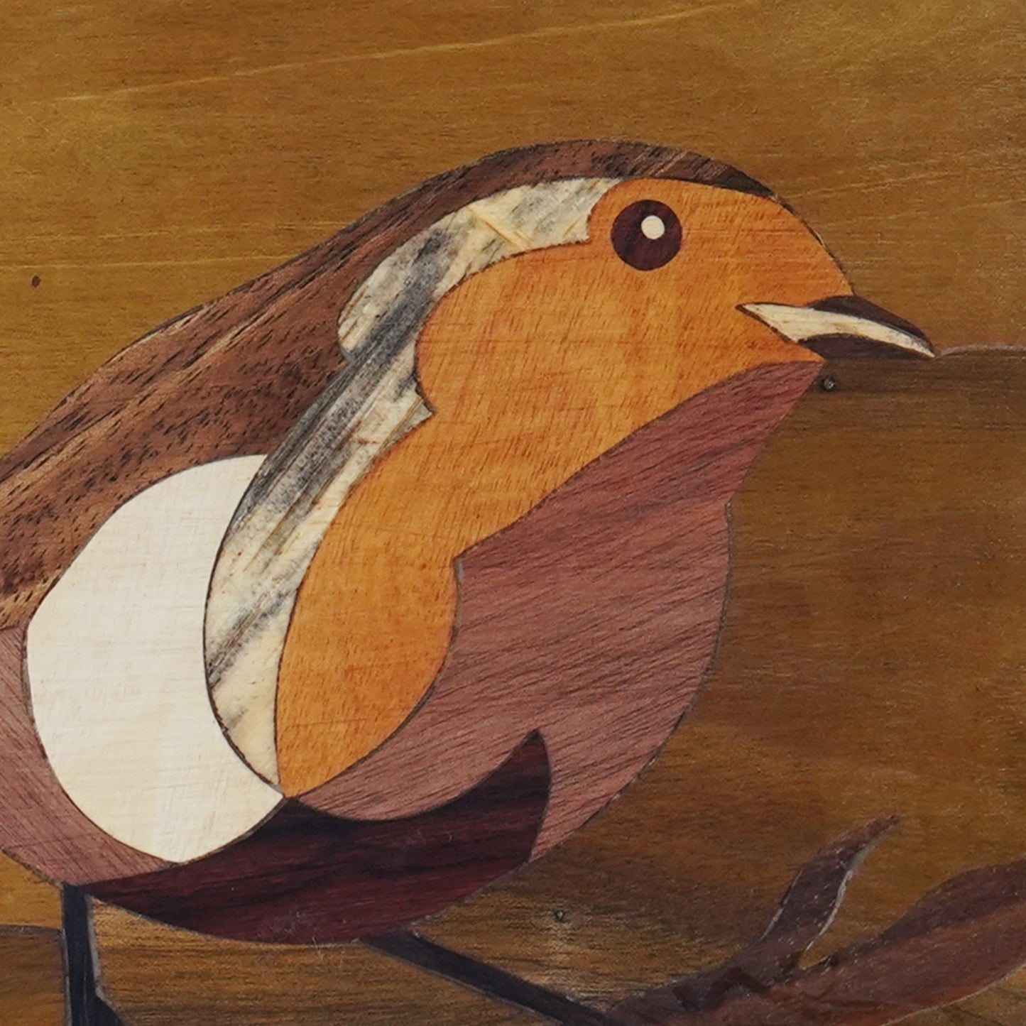 Mysore Wooden Inlay Artwork : Sparrow on Branch