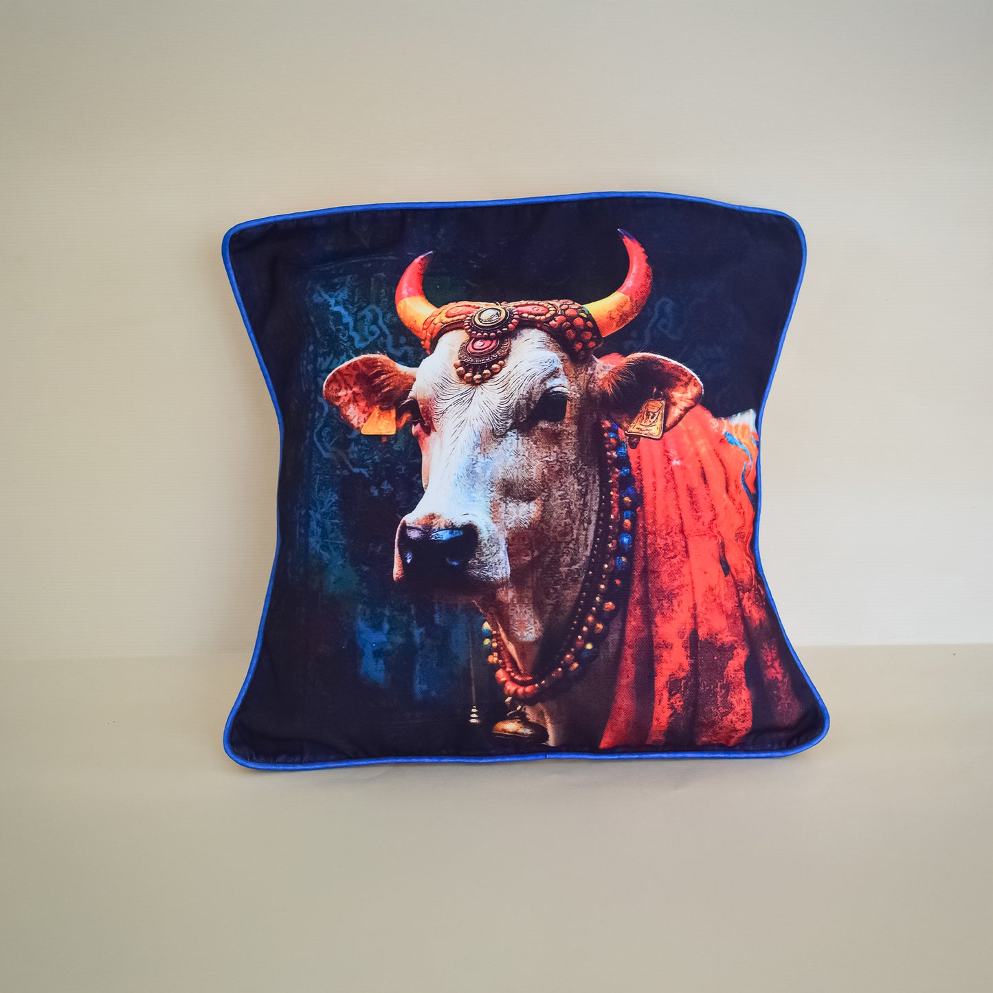 Divine Cow Digital Printed Cushion Cover.