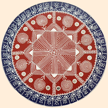 Mandana Wall Art: Geometric Pattern priced at Rs. 1,950.00