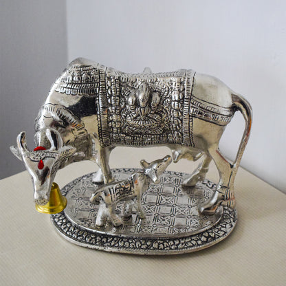 Exquisite Gillet Metal Cow and Calf Set