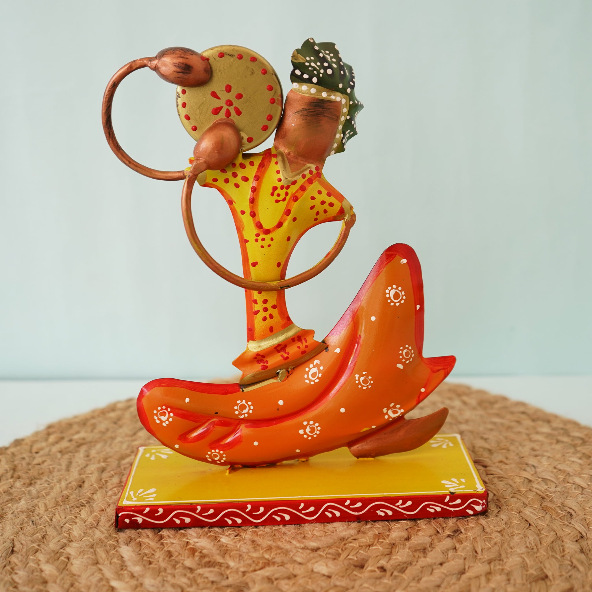 Handcrafted Babla Musician Set | Rajasthani Folk Art Home Decor - Culturati