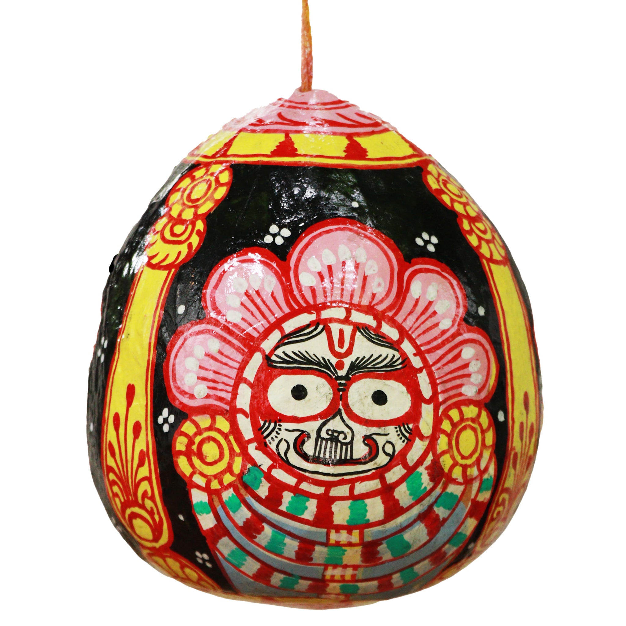 Shop Handpainted Pattachitra Coconut: Jagannath 