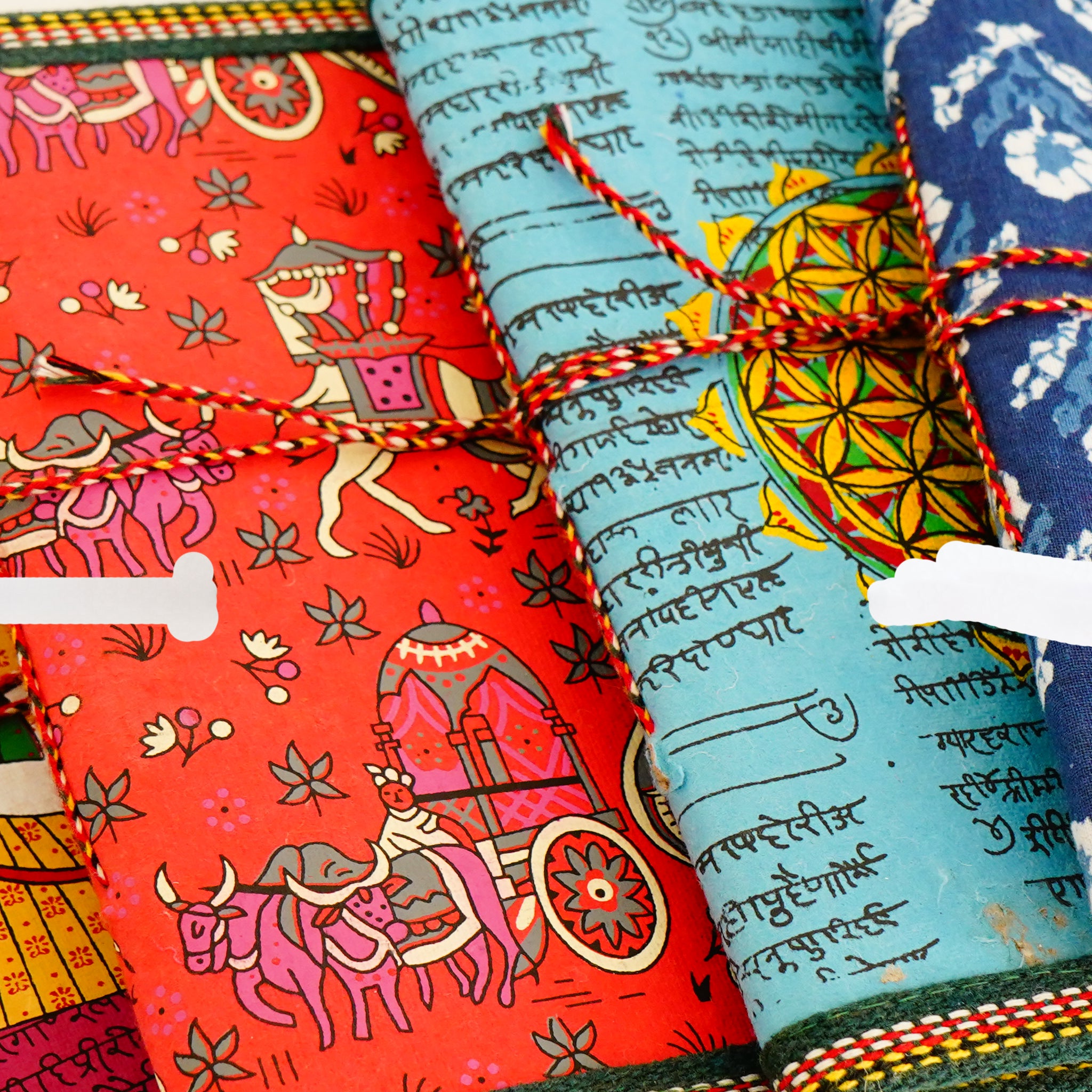 Embrace the Charm of Handmade Notebooks(Set of 4)