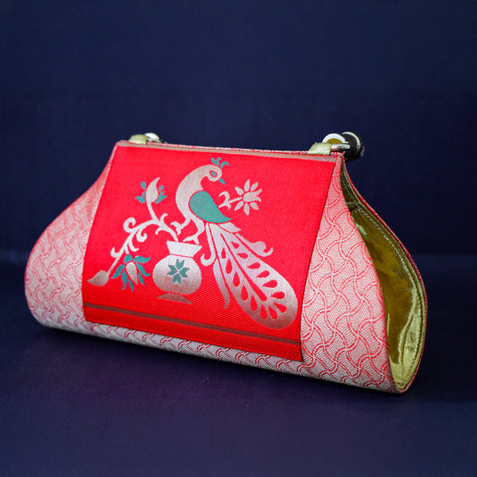 Paithani Peacock Elegance Clutch