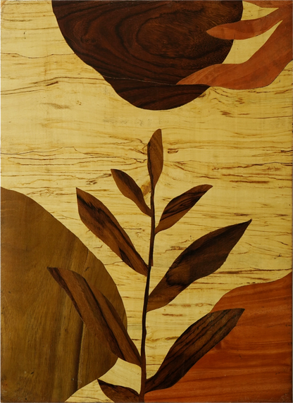 Mysore Wooden Inlay Artwork Boho leaf-Made to Order