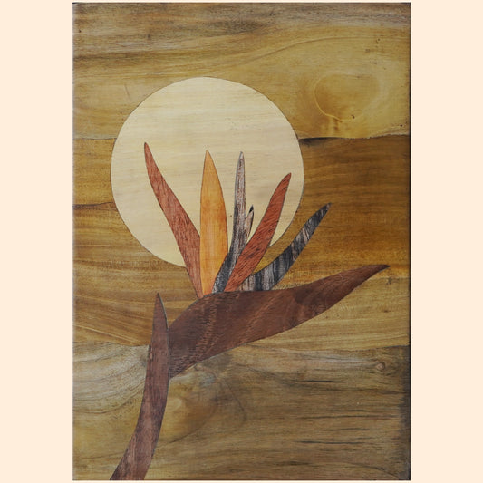 Mysore Wooden Inlay Artwork : Bird Of Paradise