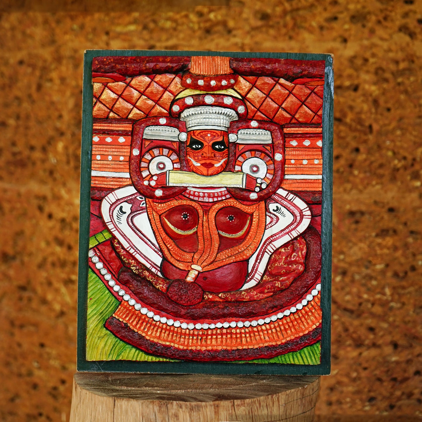 Handcrafted Cheralath Bhagavathi Theyyam-Made to Order