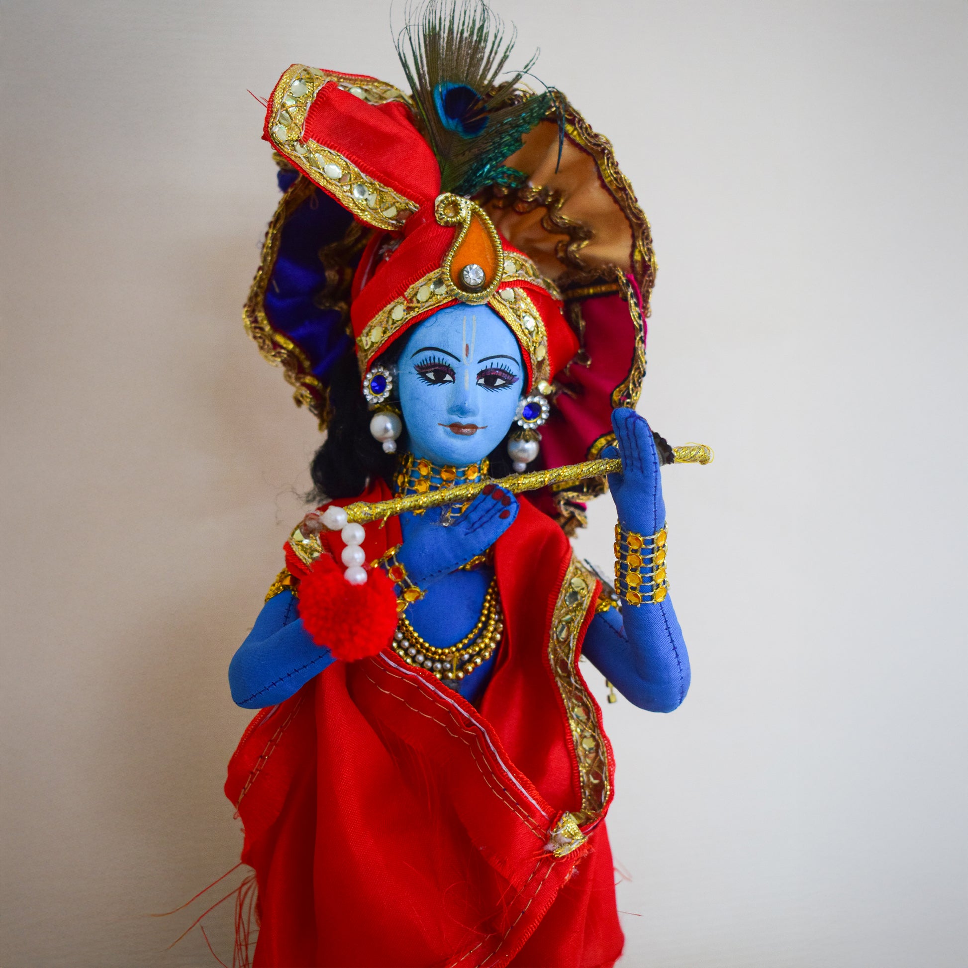 Handmade Fabric Doll Krishna