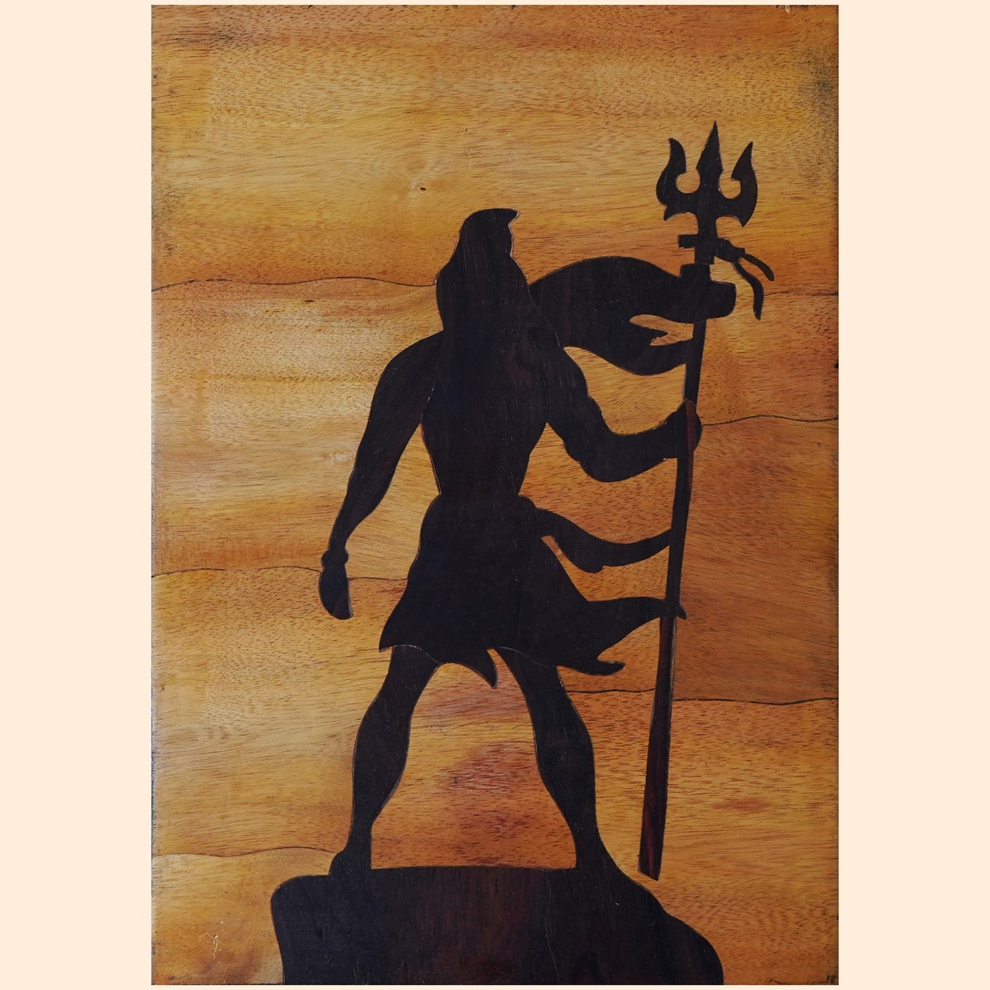 Mysore Wooden Inlay Artwork Almighty Shiva-Made to Order