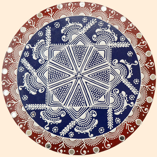 Mandana Wall Art: Circular Artwork priced at Rs. 1,950.00