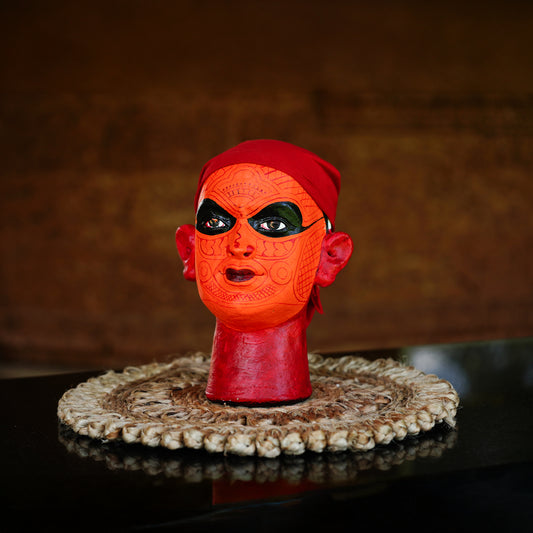 Handcrafted Theyyam Terracotta Replica-Made to Order