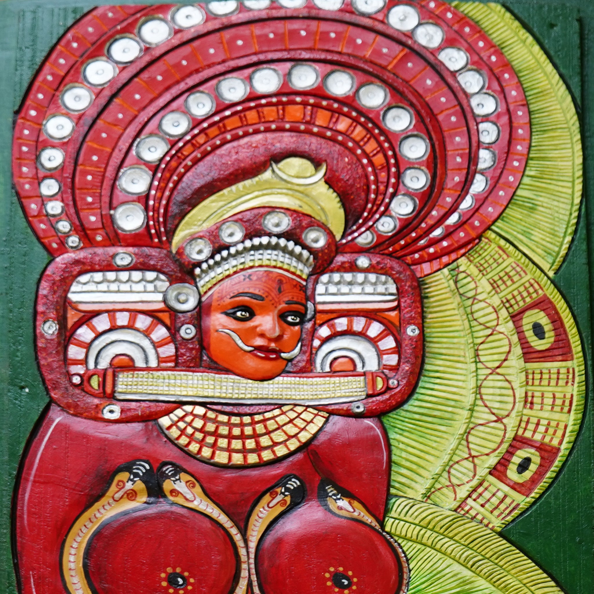 Handcrafted Putiya Bhagavathi Theyyam - Made to Order