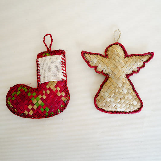 Eco-Friendly Christmas Tree Decoration Combo(Pack of 2) |Handmade Screw Pine