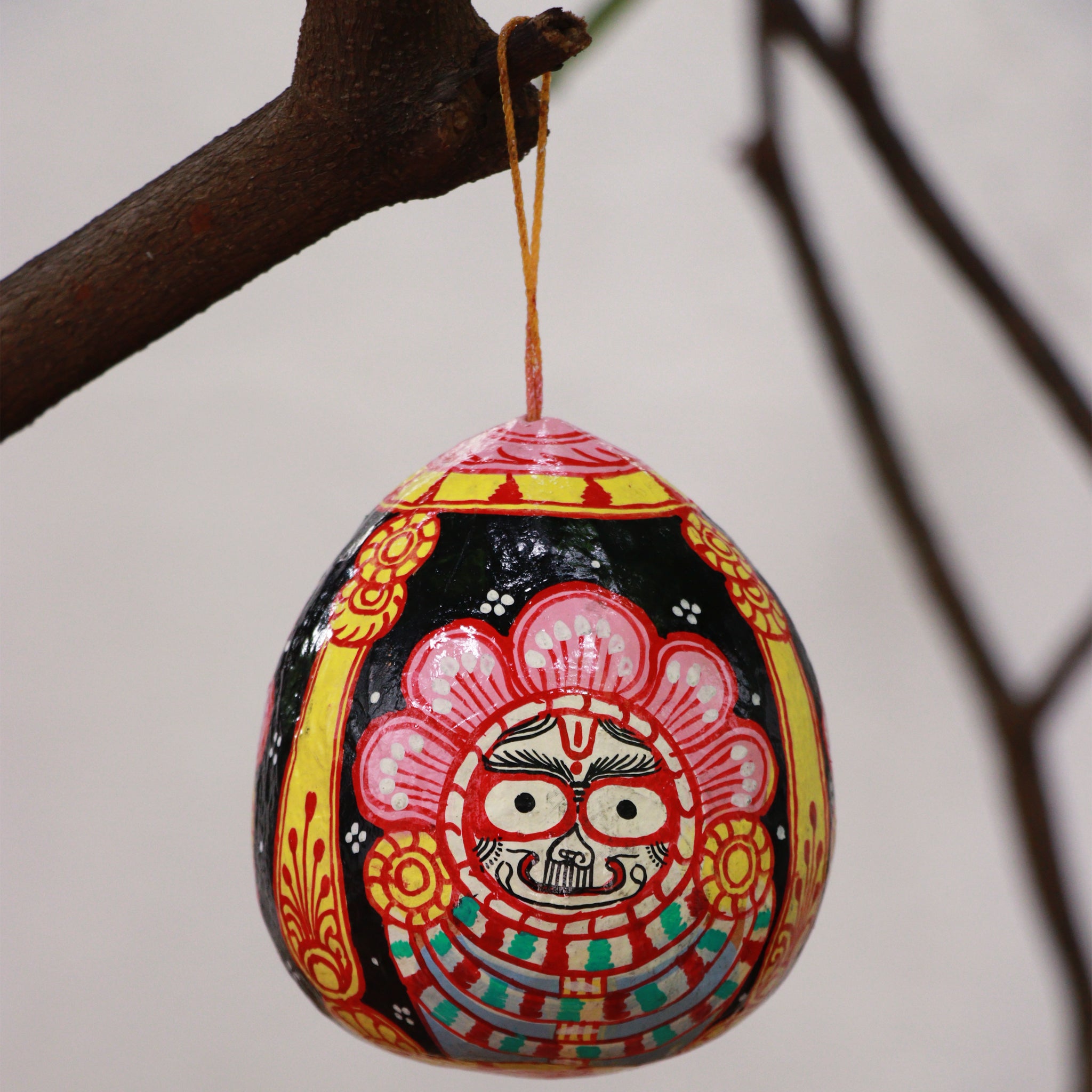 Shop Handpainted Pattachitra Coconut: Jagannath 