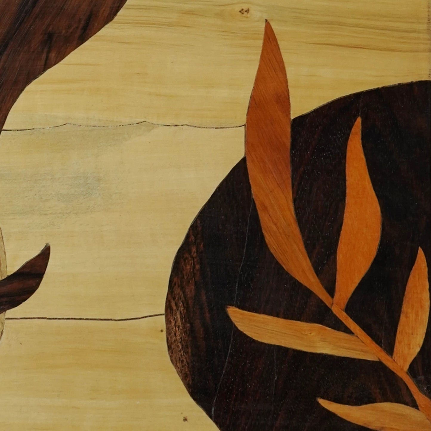 Mysore Wooden Inlay Artwork 3 Boho leaves-Made to Order