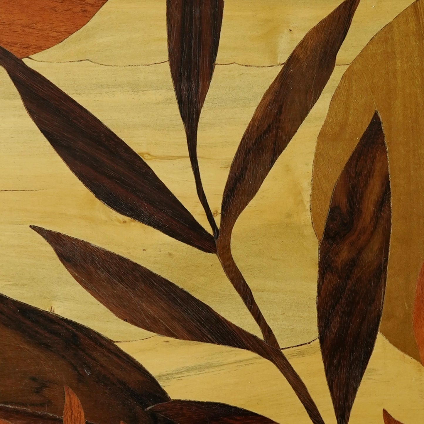 Mysore Wooden Inlay Artwork 2 Boho leaves-Made to Order