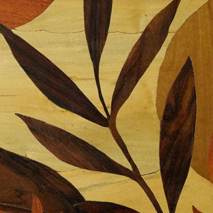 Mysore Wooden Inlay Artwork 2 Boho leaves-Made to Order