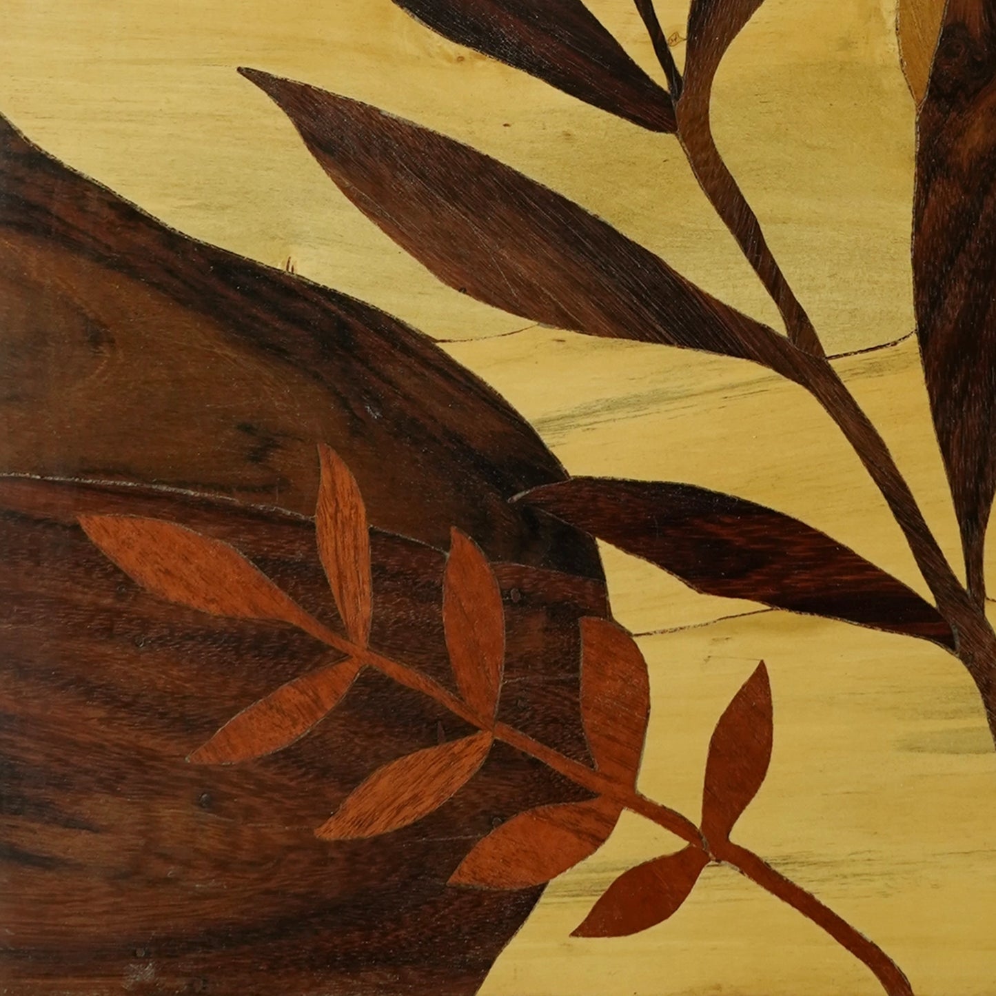 Mysore Wooden Inlay Artwork 2 Boho leaves-Made to Order