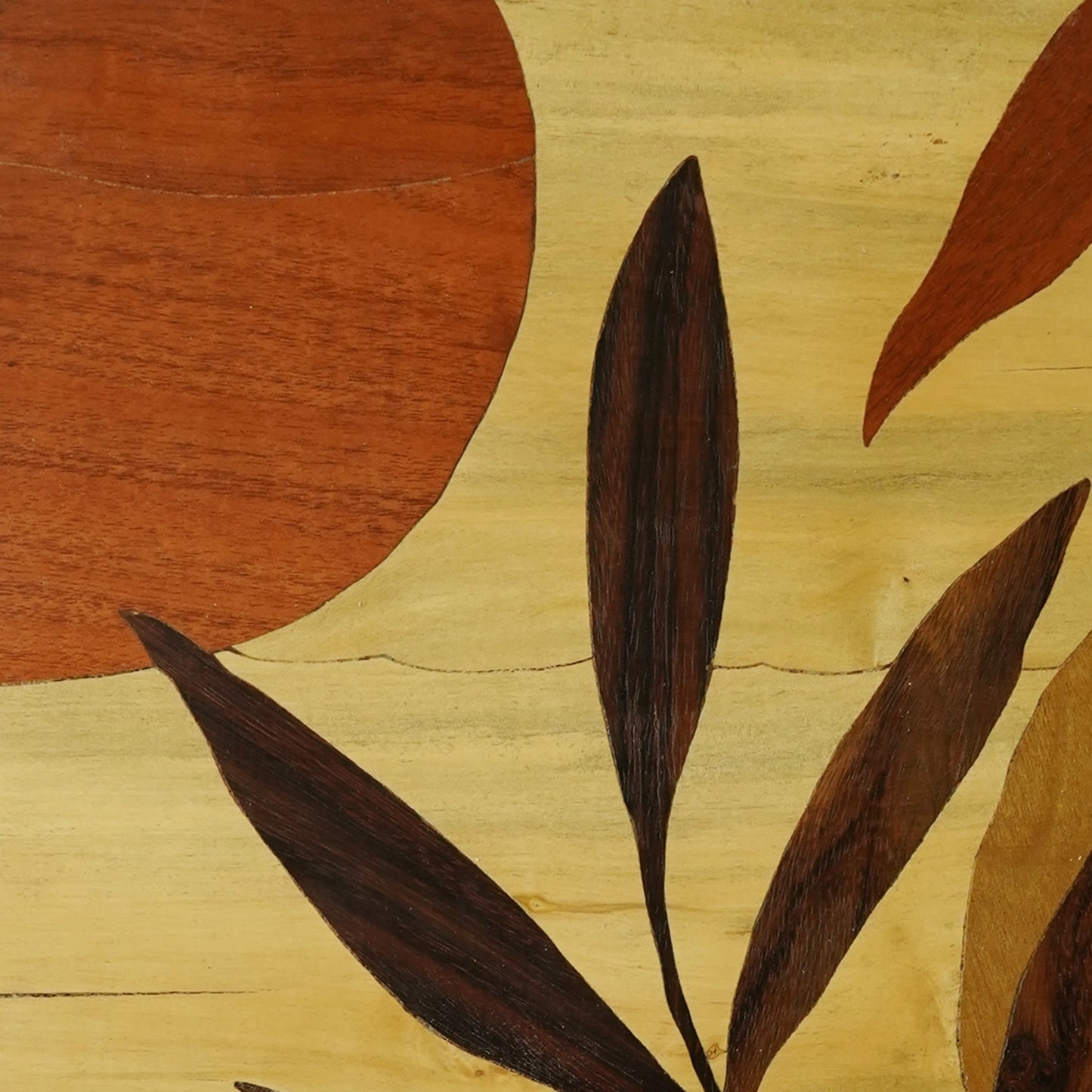 Mysore Wooden Inlay Artwork 2 Boho leaves-Made to Order