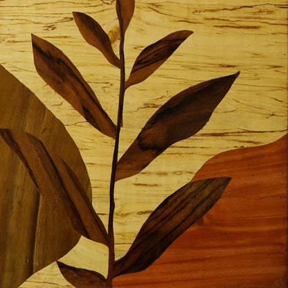 Mysore Wooden Inlay Artwork Boho leaf-Made to Order