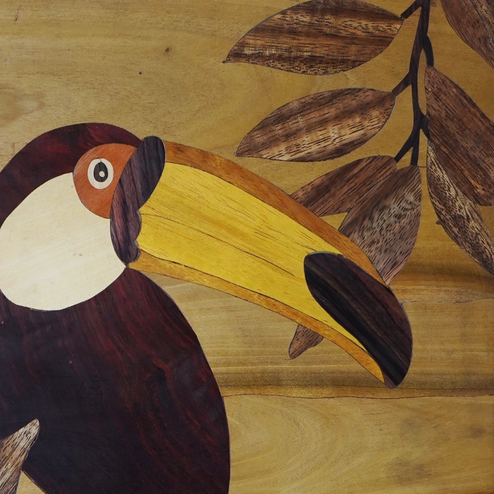 Mysore Wooden Inlay Artwork Toucan-Made to Order