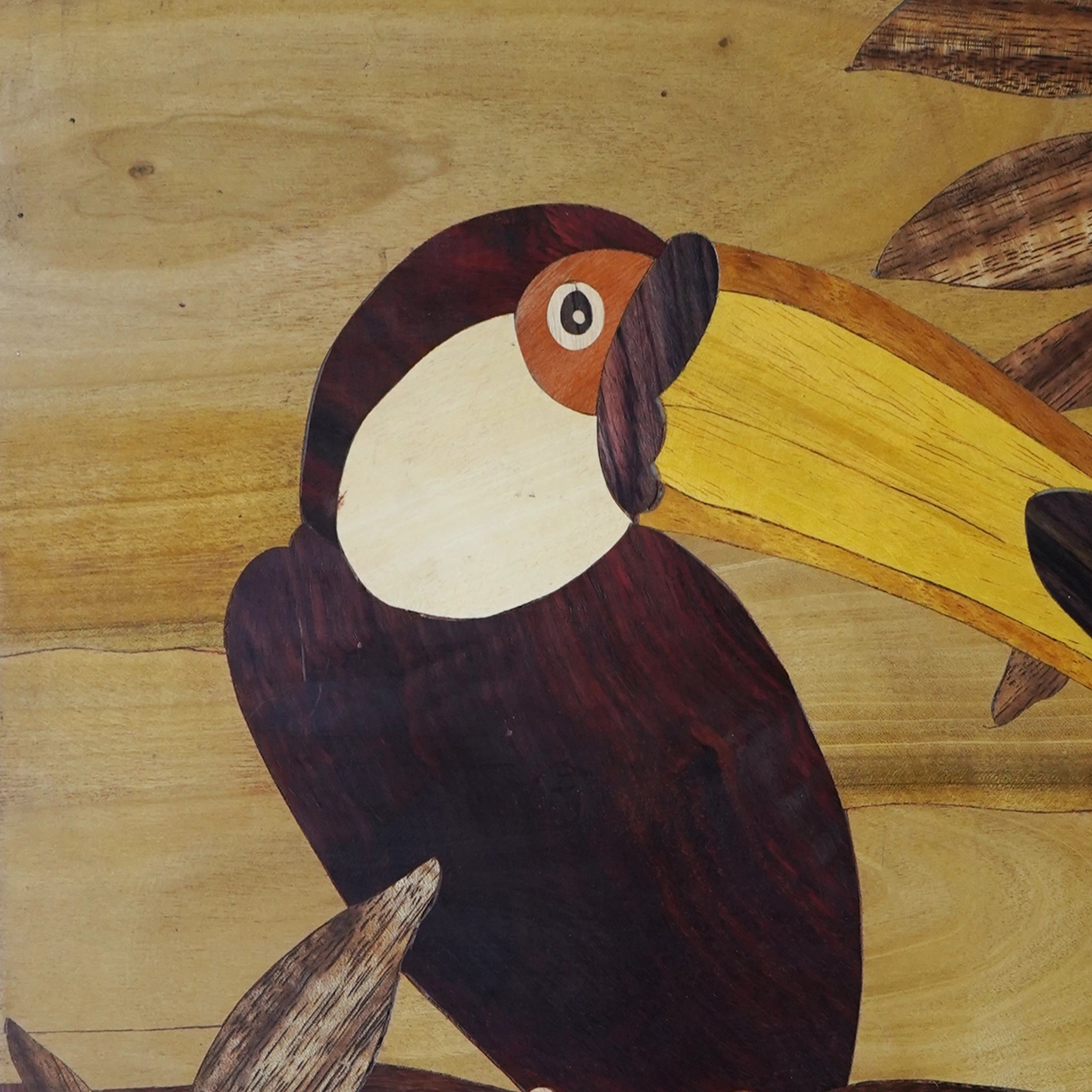 Mysore Wooden Inlay Artwork Toucan-Made to Order