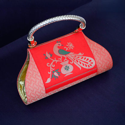 Paithani Peacock Elegance Clutch