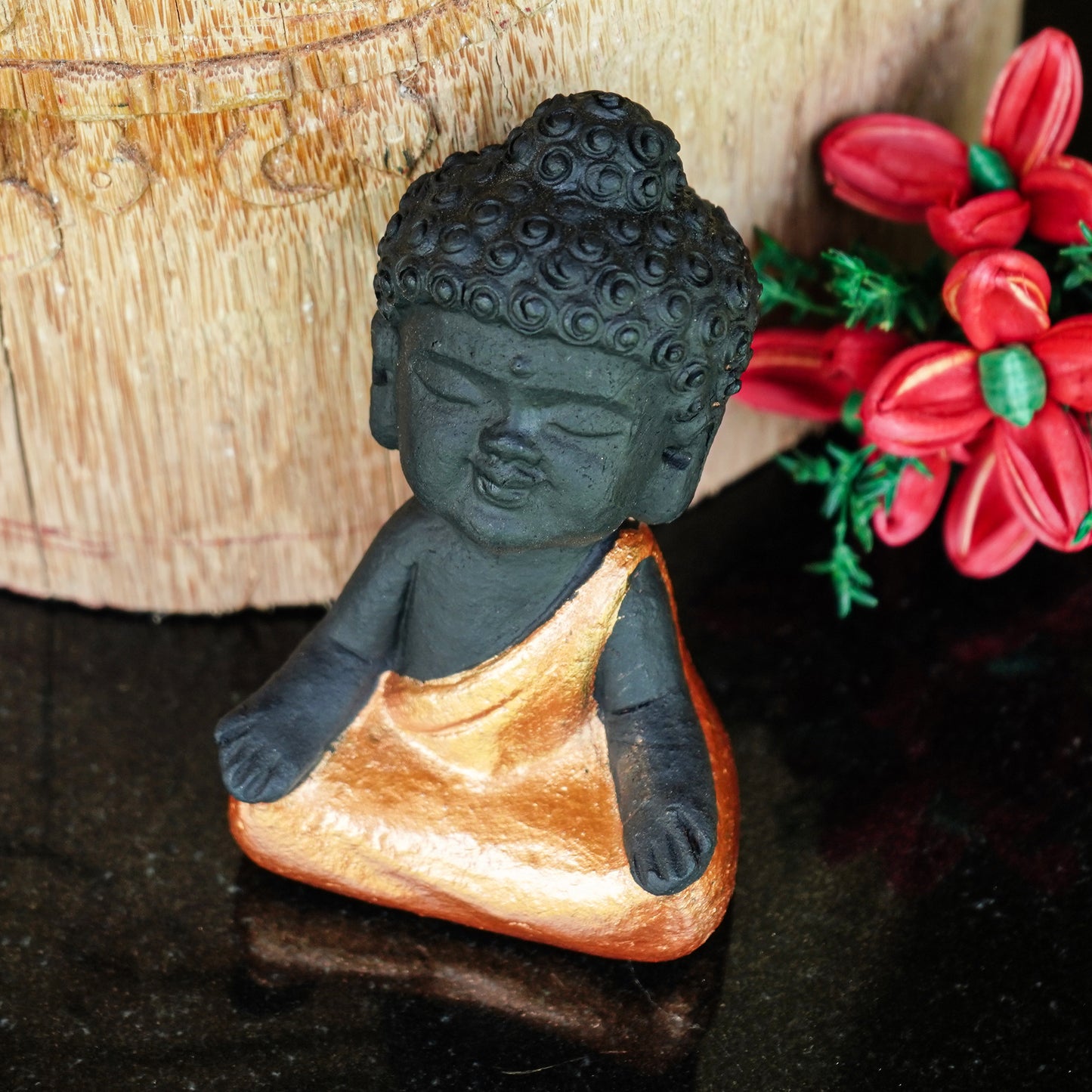 Bring Peace to Your Space with Little Buddha Decor Terracotta Finish