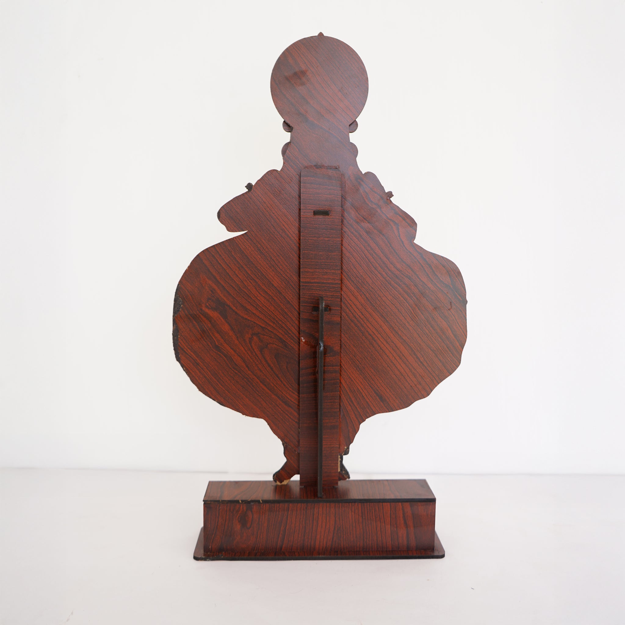 Handcrafted Kerala Dance Figurine Kathakali Stand Room Decor on Wooden Base
