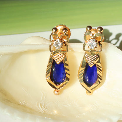 Blue Nagapadam Palakka Earrings