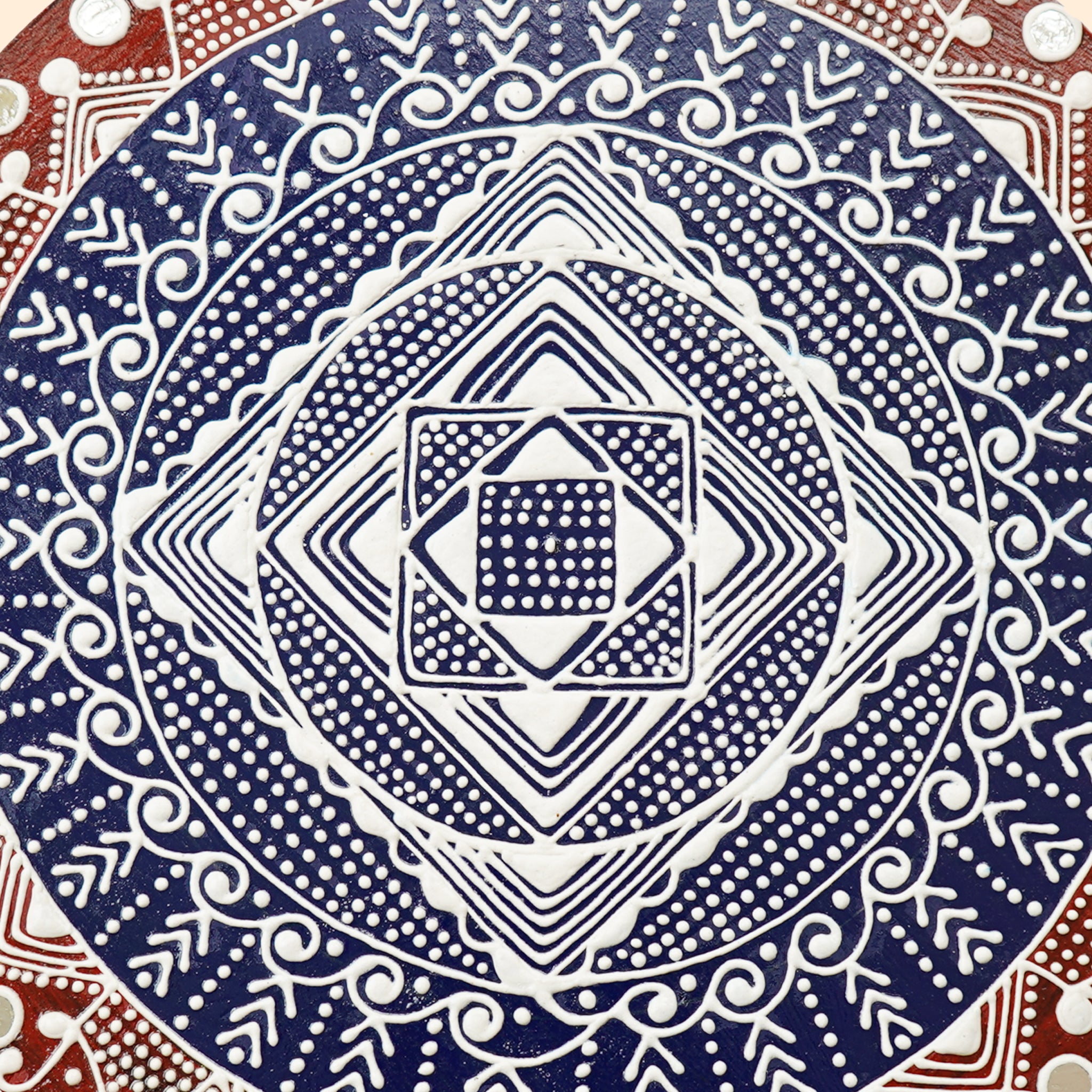 Mandana Wall Art: Geometric Pattern priced at Rs. 1,950.00