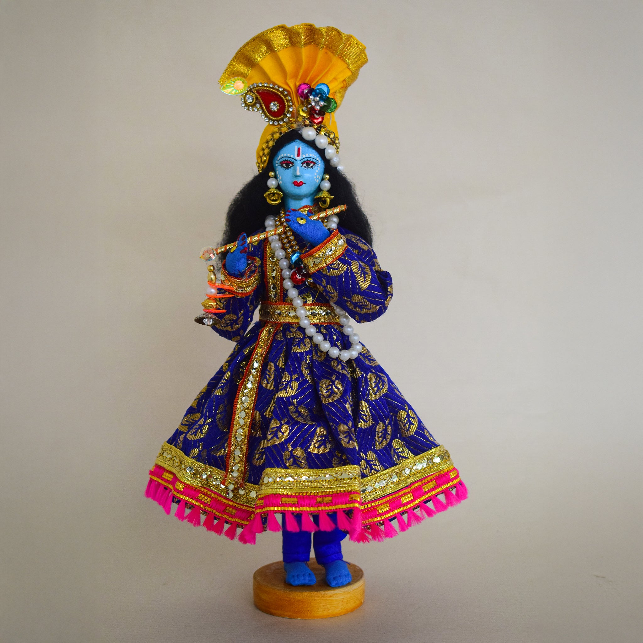 Handmade Fabric Doll Flute