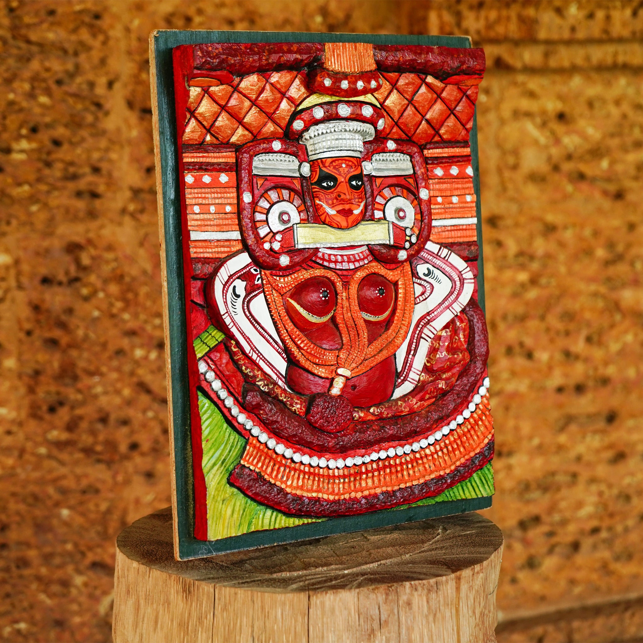 Handcrafted Cheralath Bhagavathi Theyyam-Made to Order