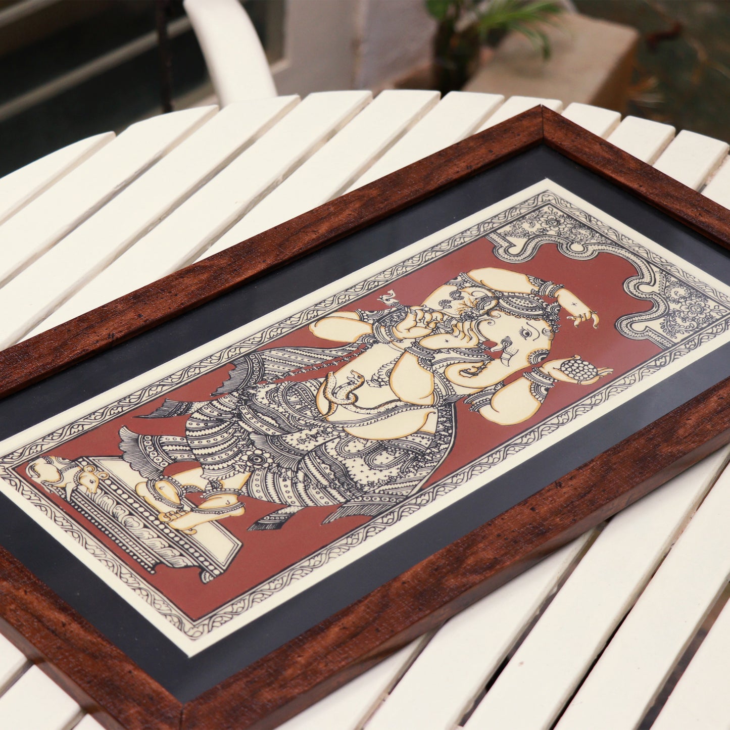 Traditional Handpainted Pattachitra Symbolic Ganesha