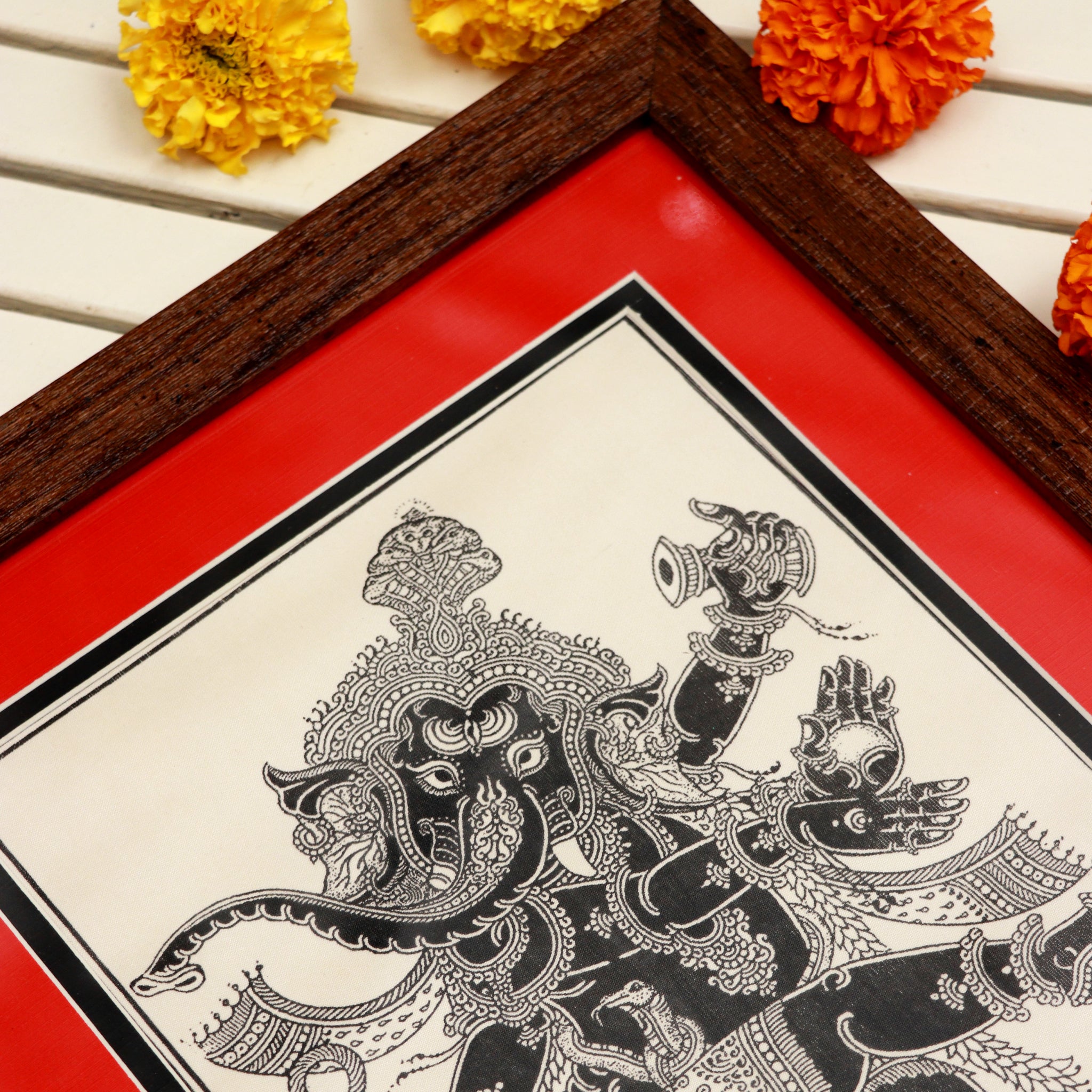 Shop traditional handpainted Pattachitra Ganesha Painting