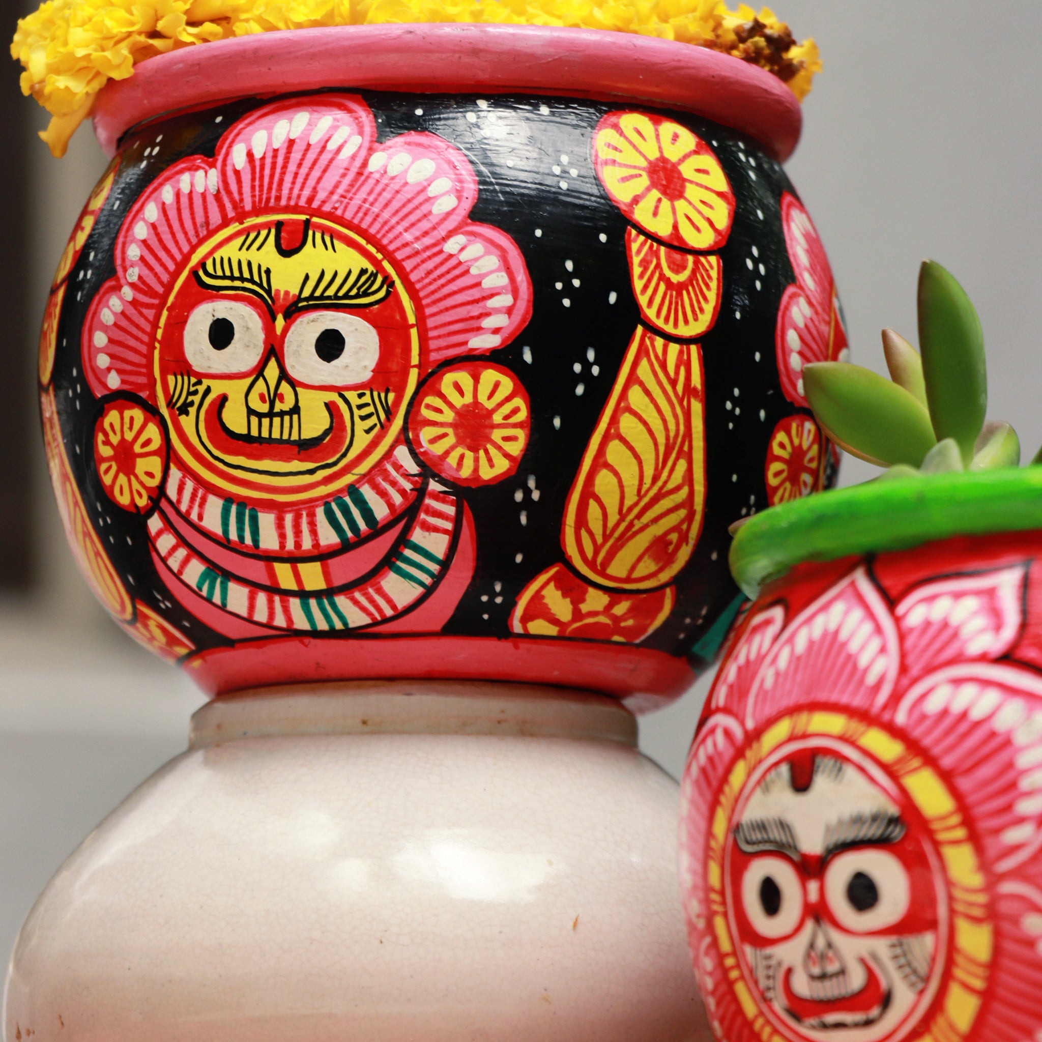 Shop Handpainted Pattachitra Jagannath Planter 