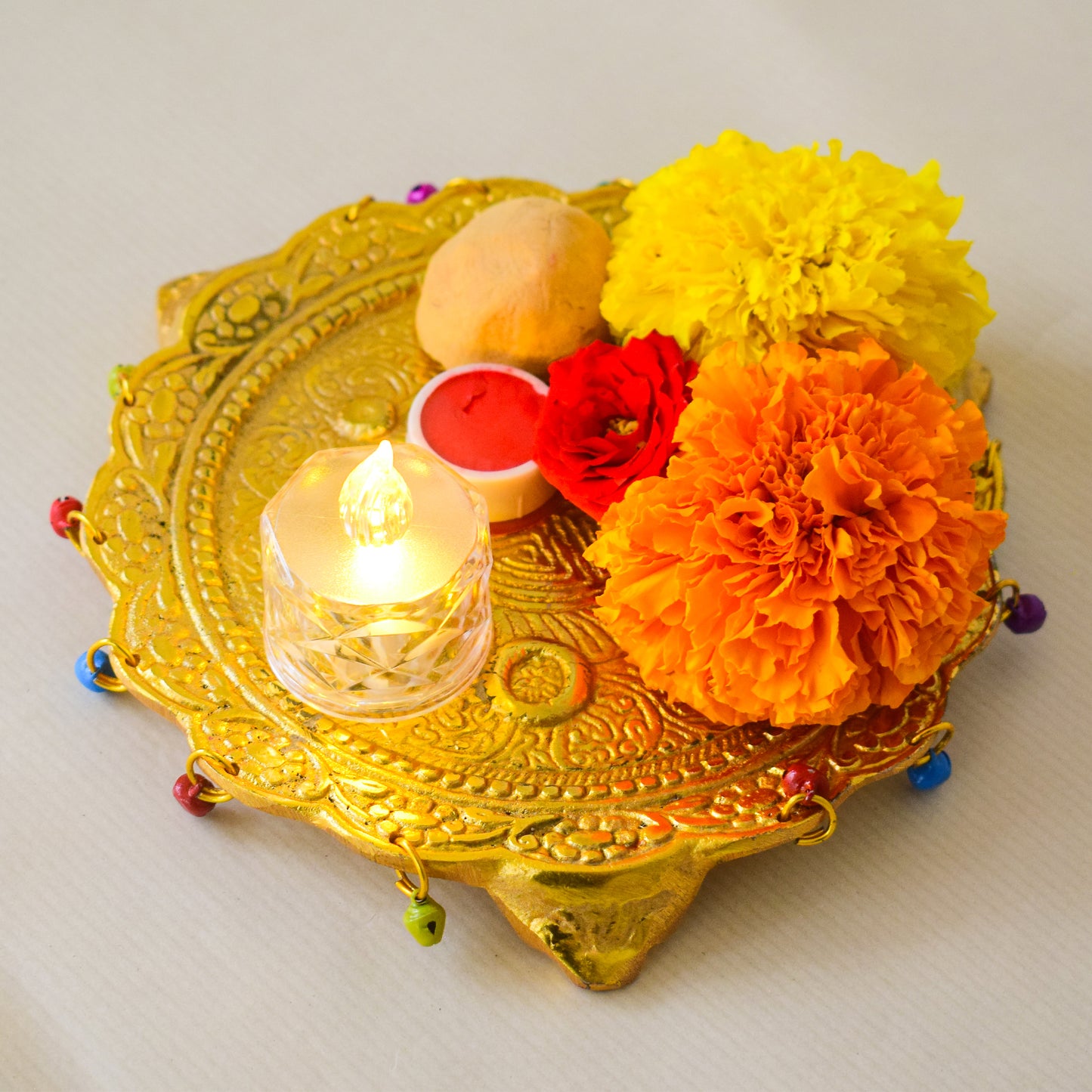 Ghungroo Shringar Pooja Thaali  A Symbol of Devotion and Festivity