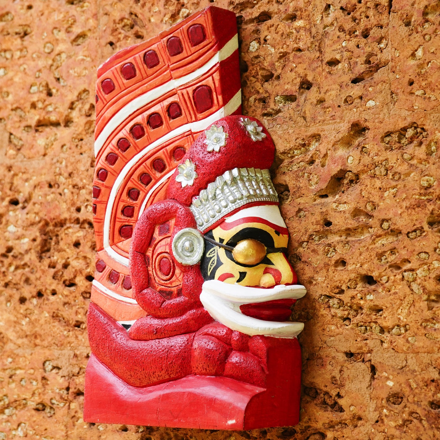 Handcrafted Wooden Kathivanoor Veeran Theyyam  - Made to Order