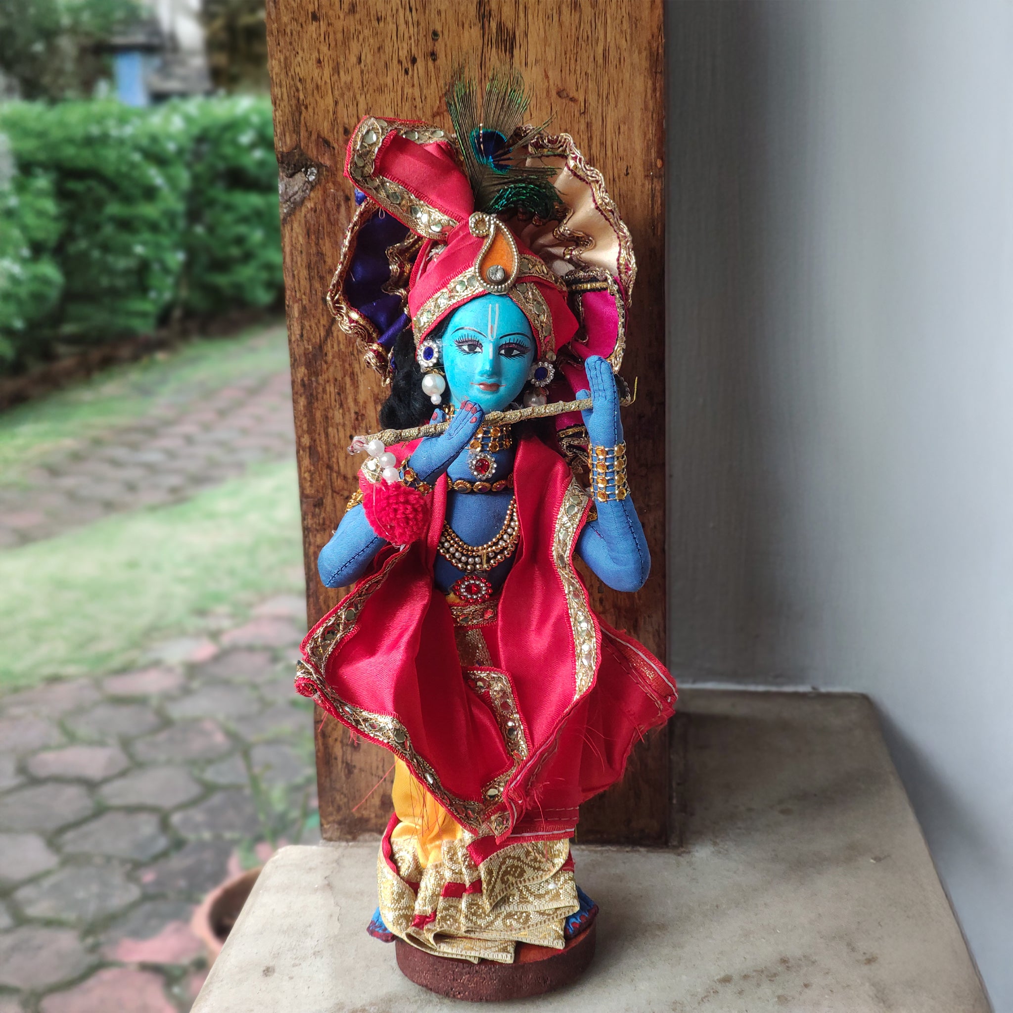 Handmade Fabric Doll Krishna