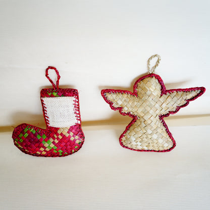 Eco-Friendly Christmas Tree Decoration Combo(Pack of 2) |Handmade Screw Pine