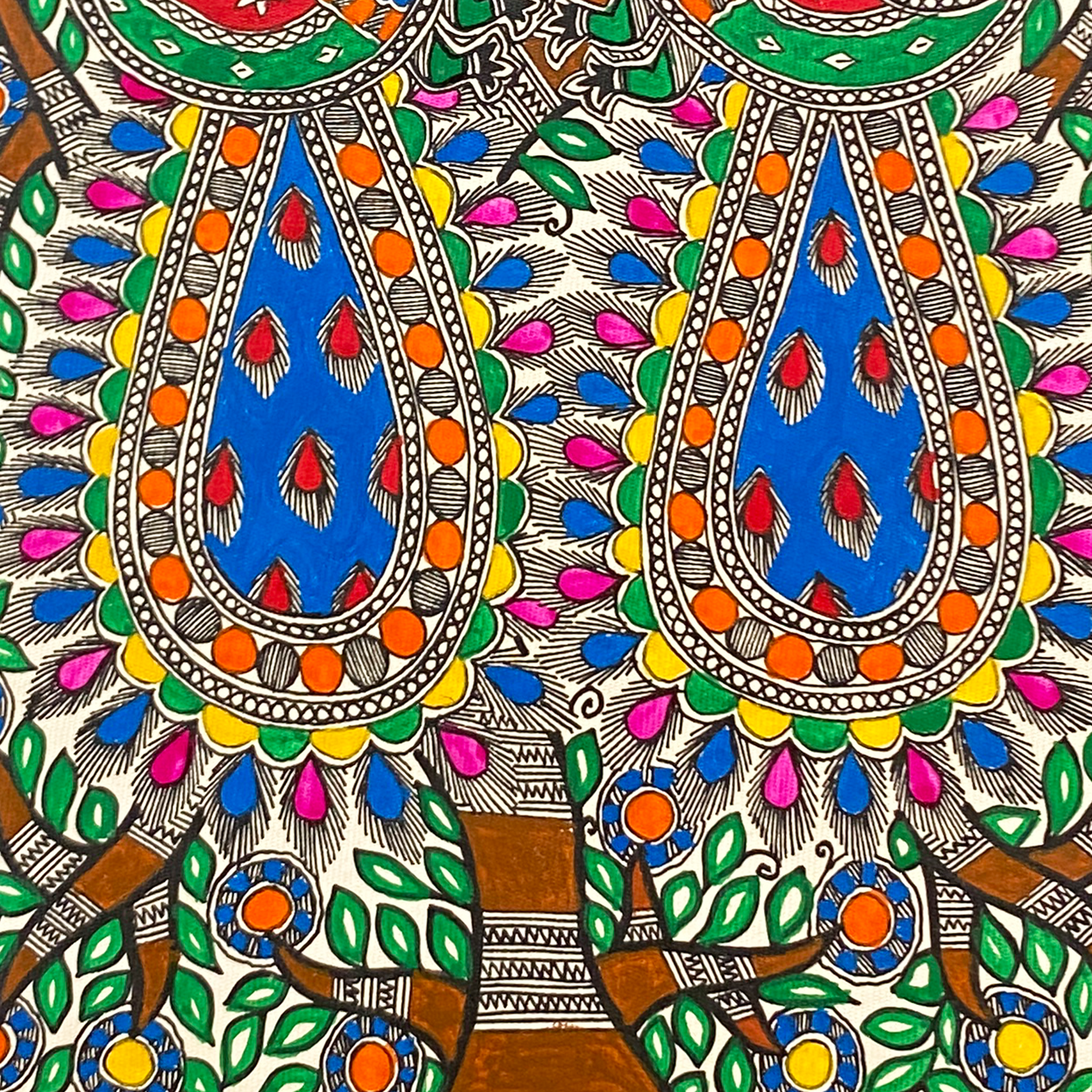 Hand Painted Madhubani Tarumor Art -Made to Order