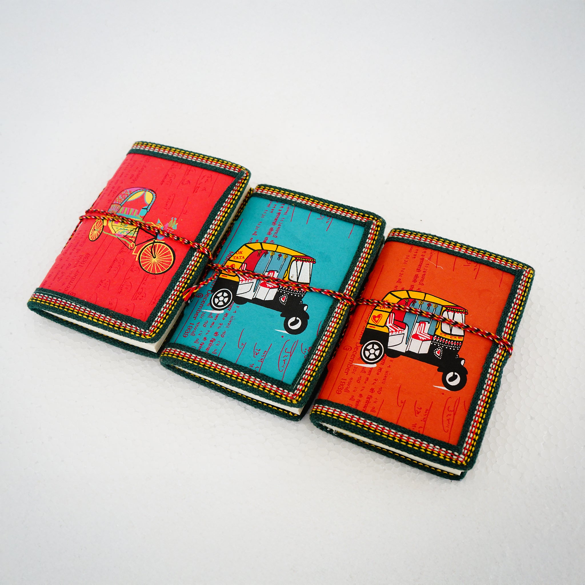 Embrace the Charm of Handmade Notebooks(Set of 3)