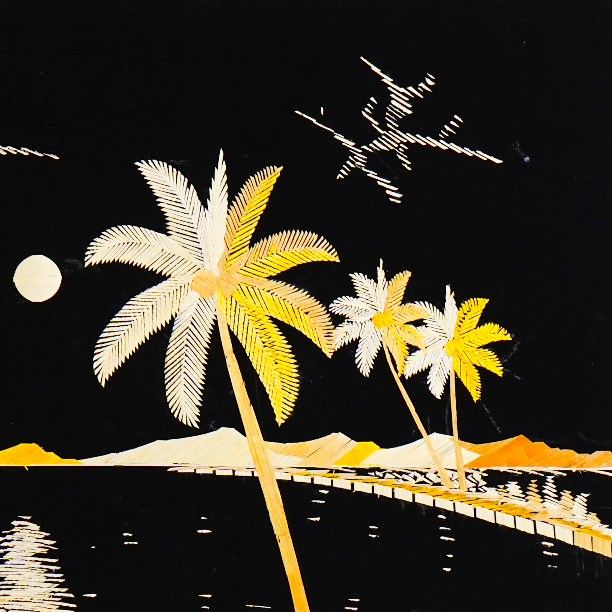 Eco Friendly Traditional Kerala Straw Art Meadows.[Length - 13.5" Width - 19.5"]