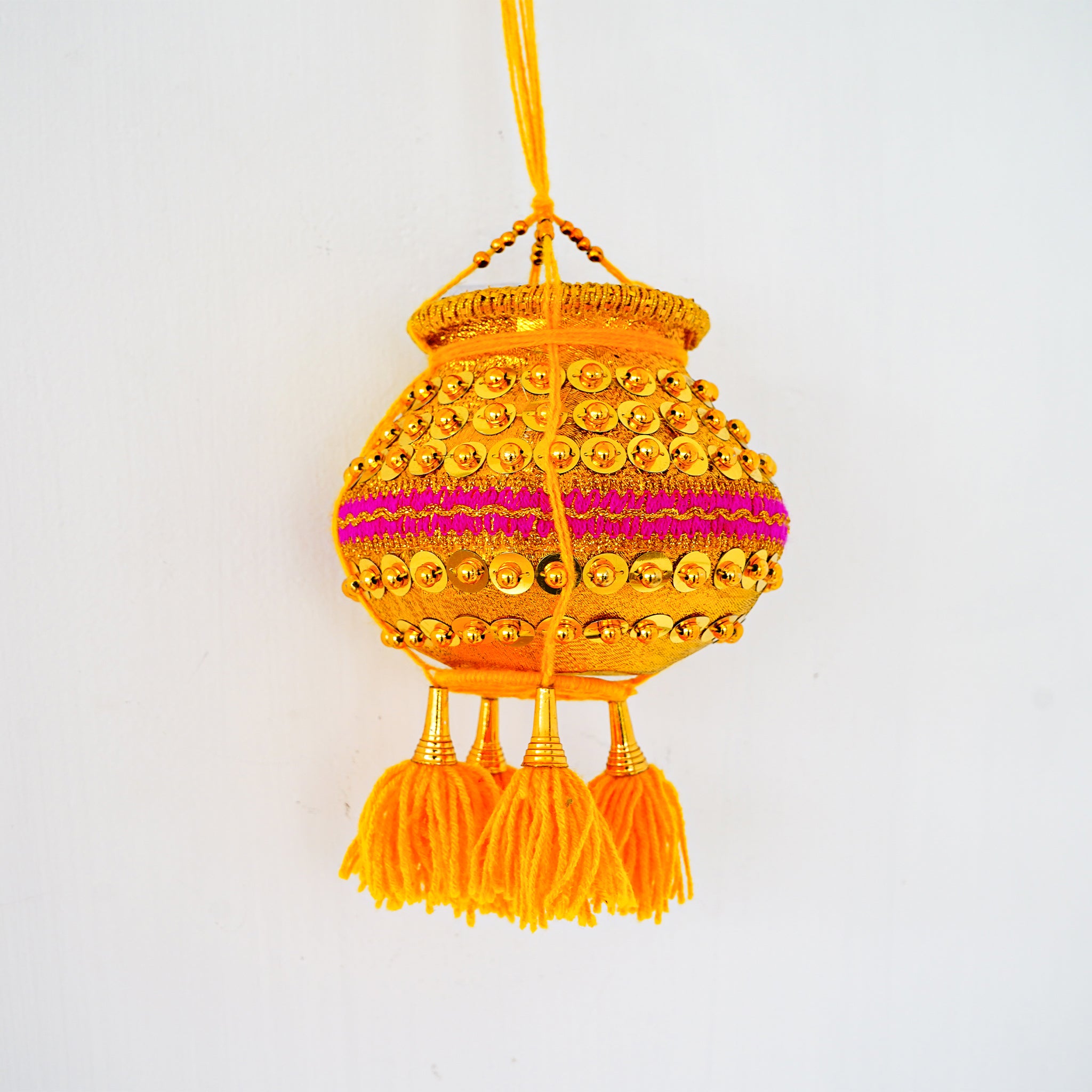 Lord Krishna's Vennaikuddam (Decorative Pot) with Flute