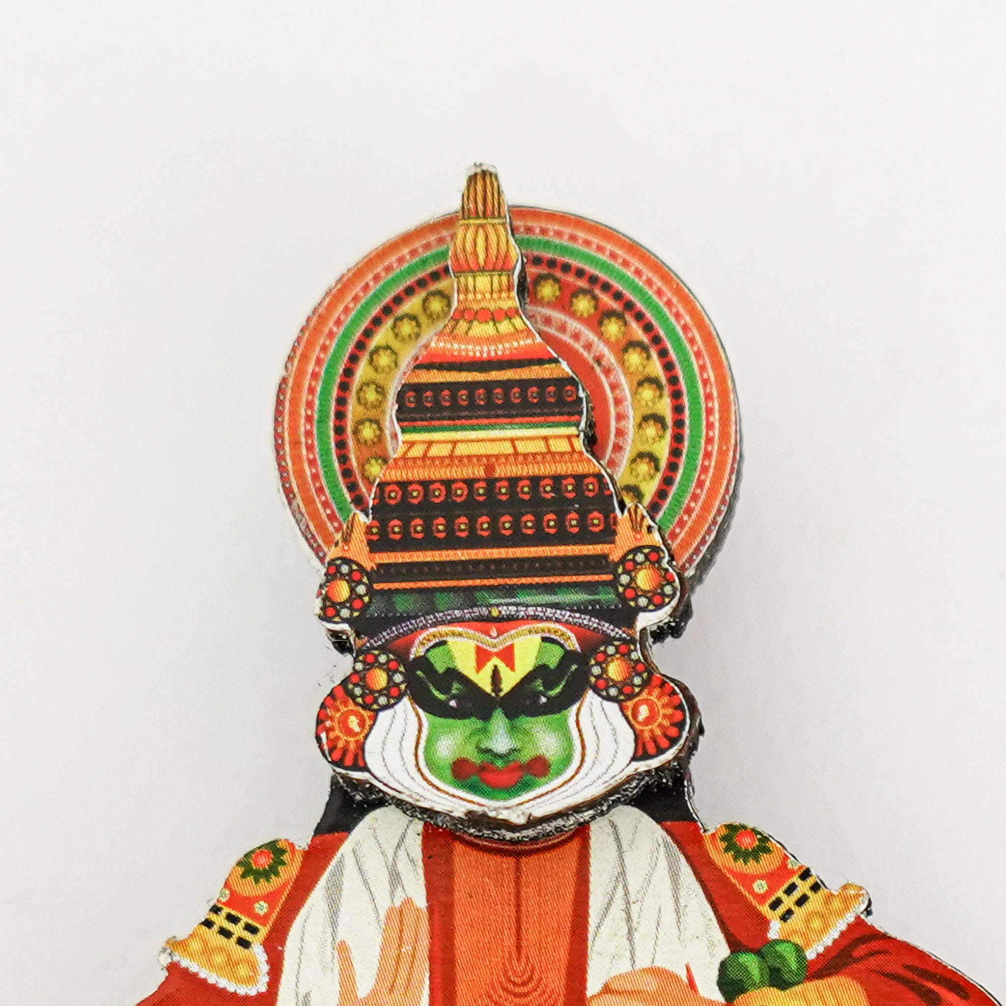 Kathakali Full Posture Heritage Fridge Magnet – A Slice of Kerala’s Cultural Splendor