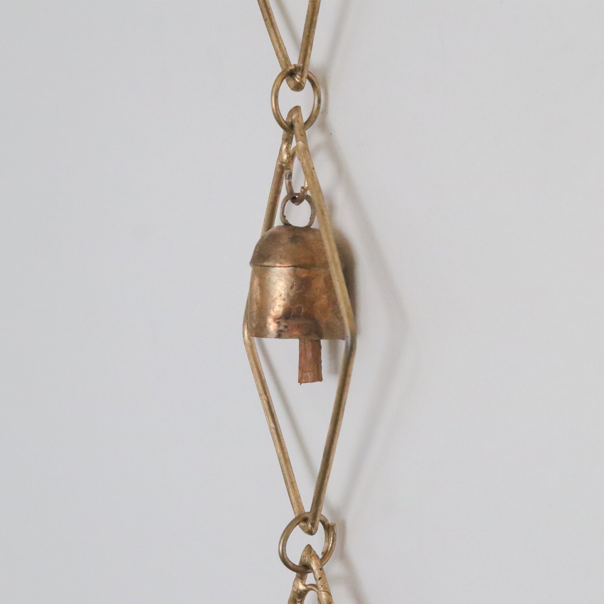 Kutch Copper Bells-Diamond-shaped Hanging Bell