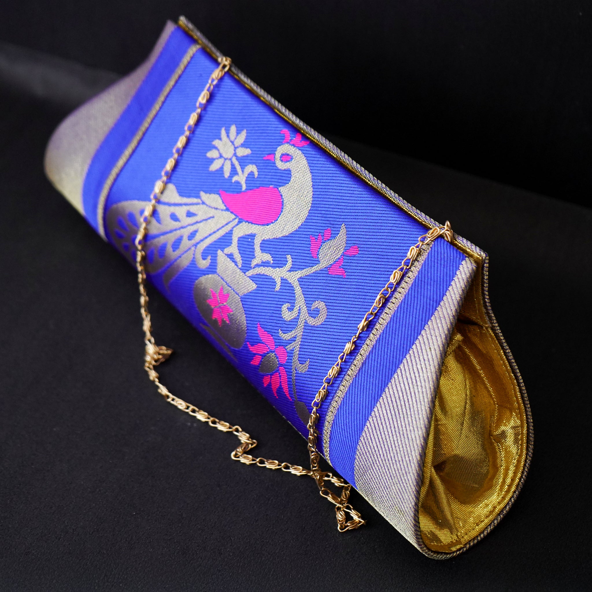 Paithani Celestial Peacock Clutch